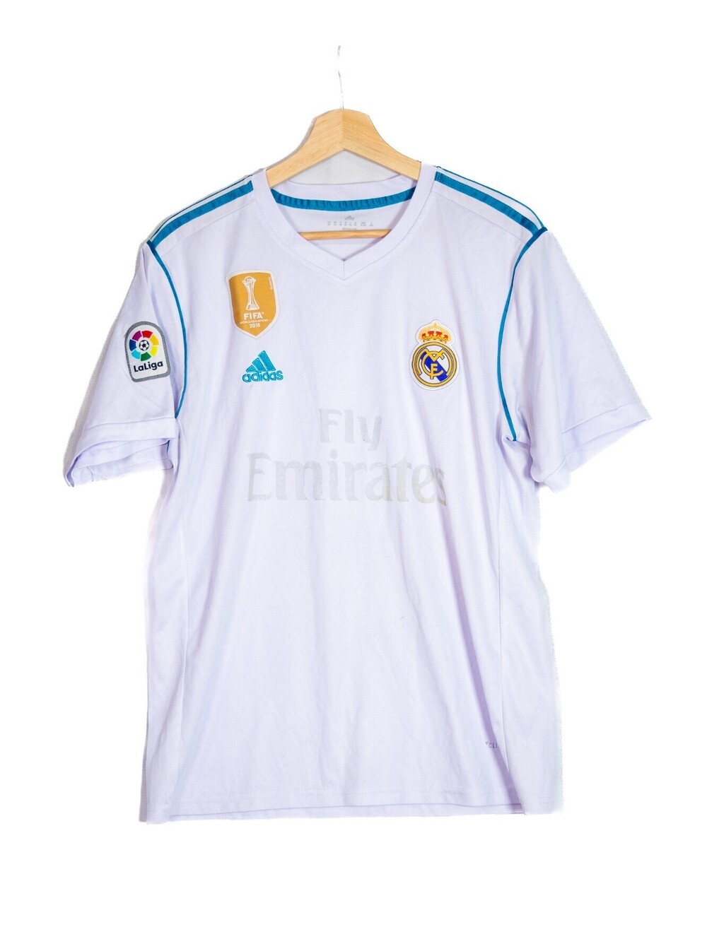 Real Madrid 2017 2018 Home Football Shirt Soccer Jersey adidas AZ8059 - Men's M